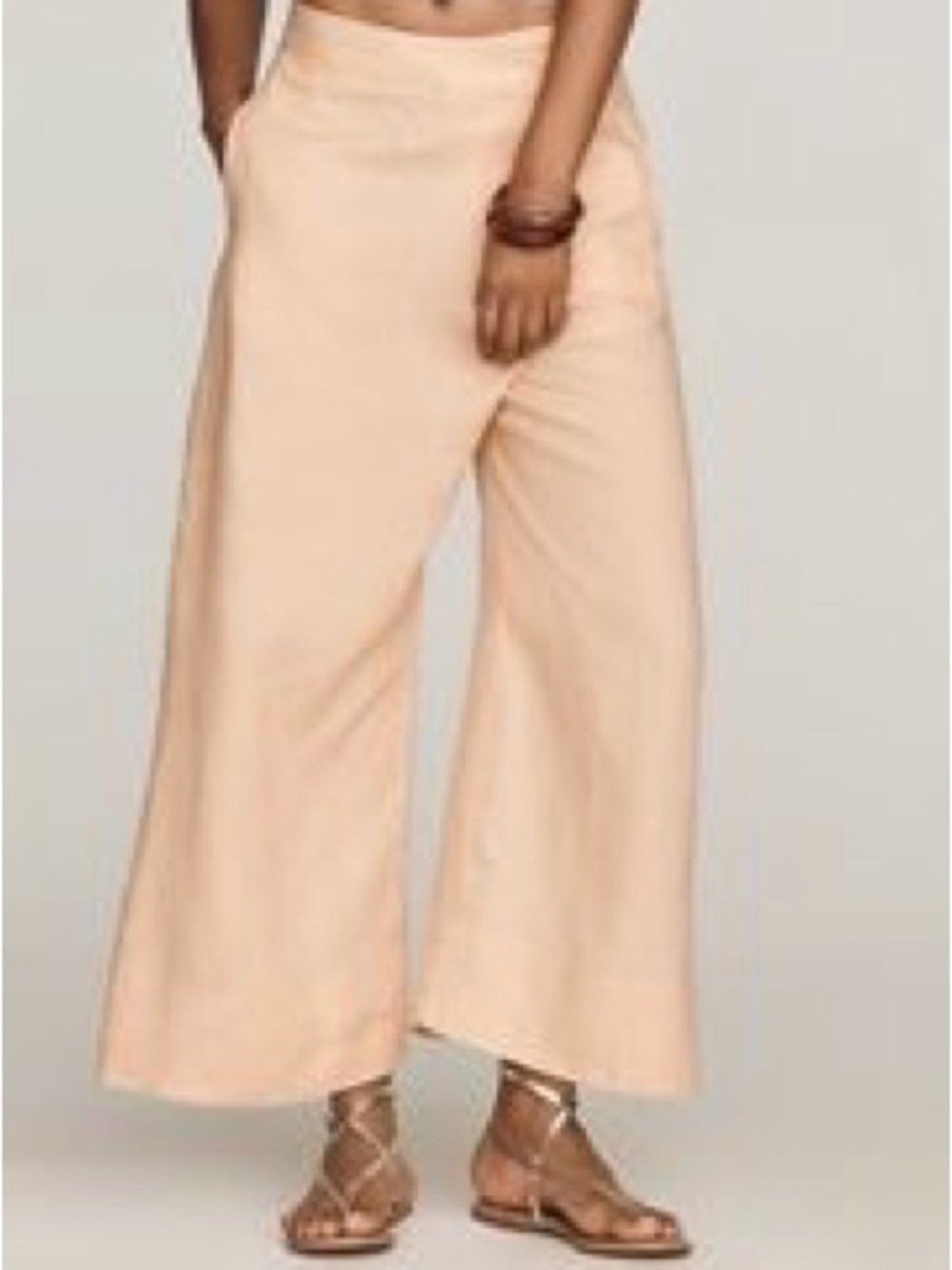 NWT By Anthropologie 100% Linen Crossover Pants - Size 16